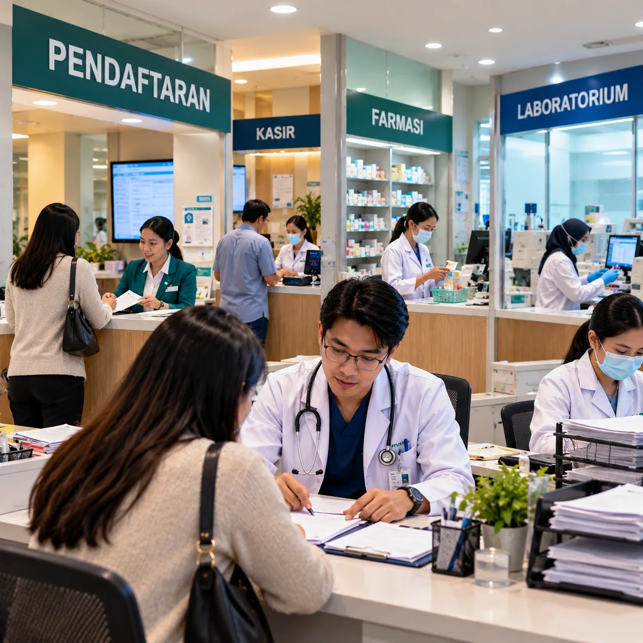 Tim Medis dan IT Menganalisis Data Rekam Medis